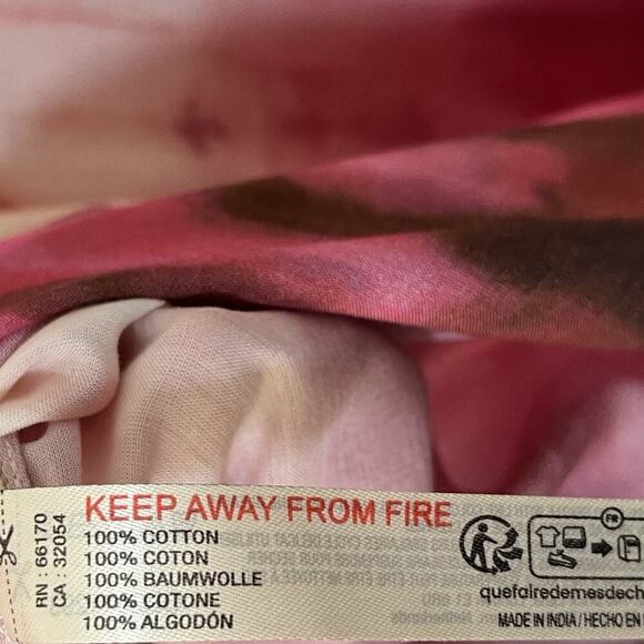 Anthropologie Tie Dye Souvenir Shirt Size S Raspberry Pink Resort Beachy NEW - Picture 8 of 9